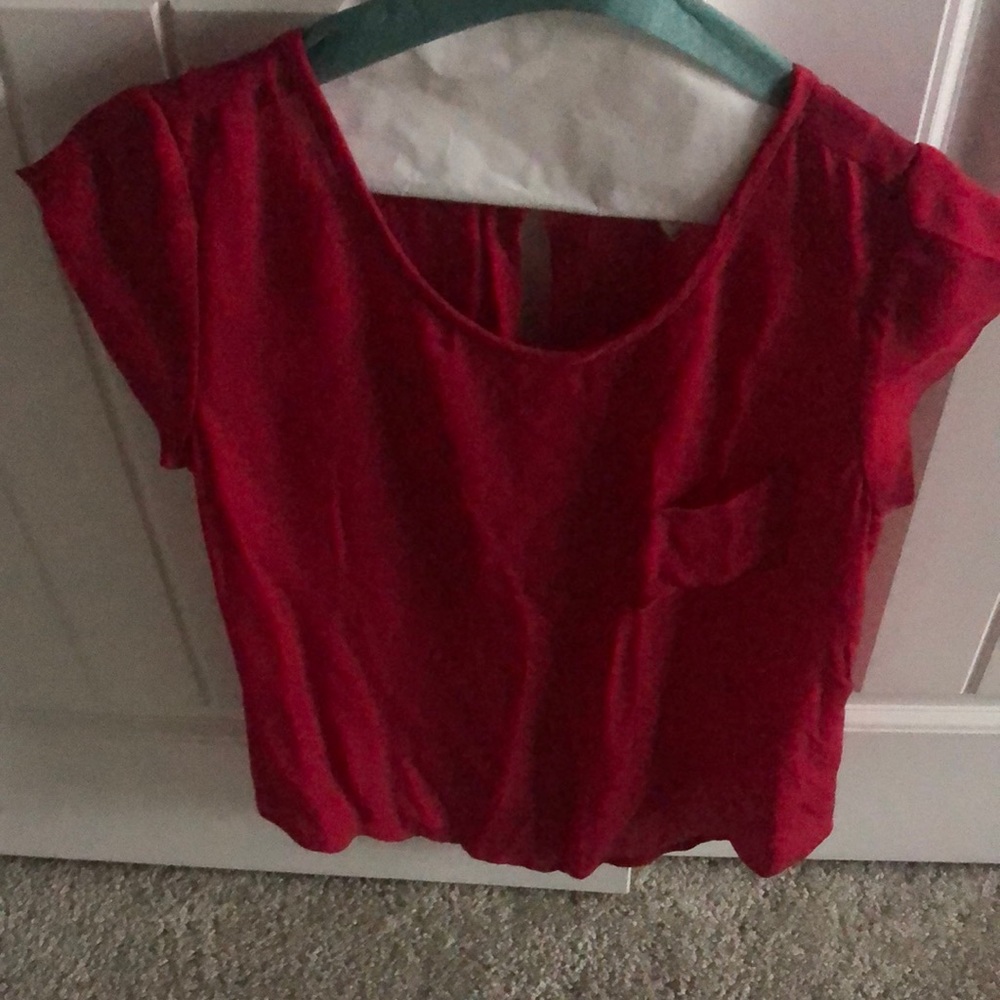 Womens short sleeve silk blouse
